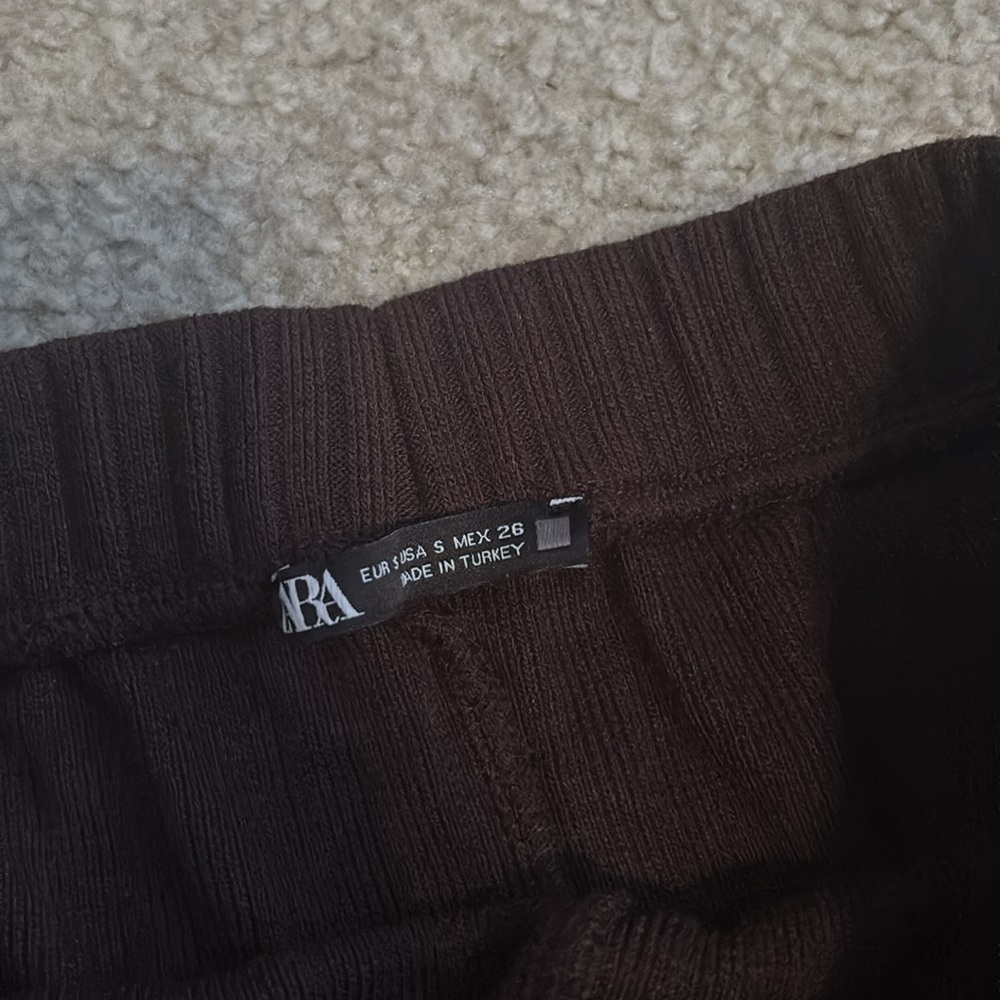 Zara Brown Flare Pants EUC - Picture 2 of 2